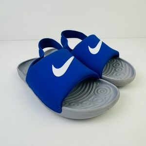 Nike Kawa TD 'Hyper Colbalt Grey' Slide Sandals BV1094-400 Toddler's Size 10C